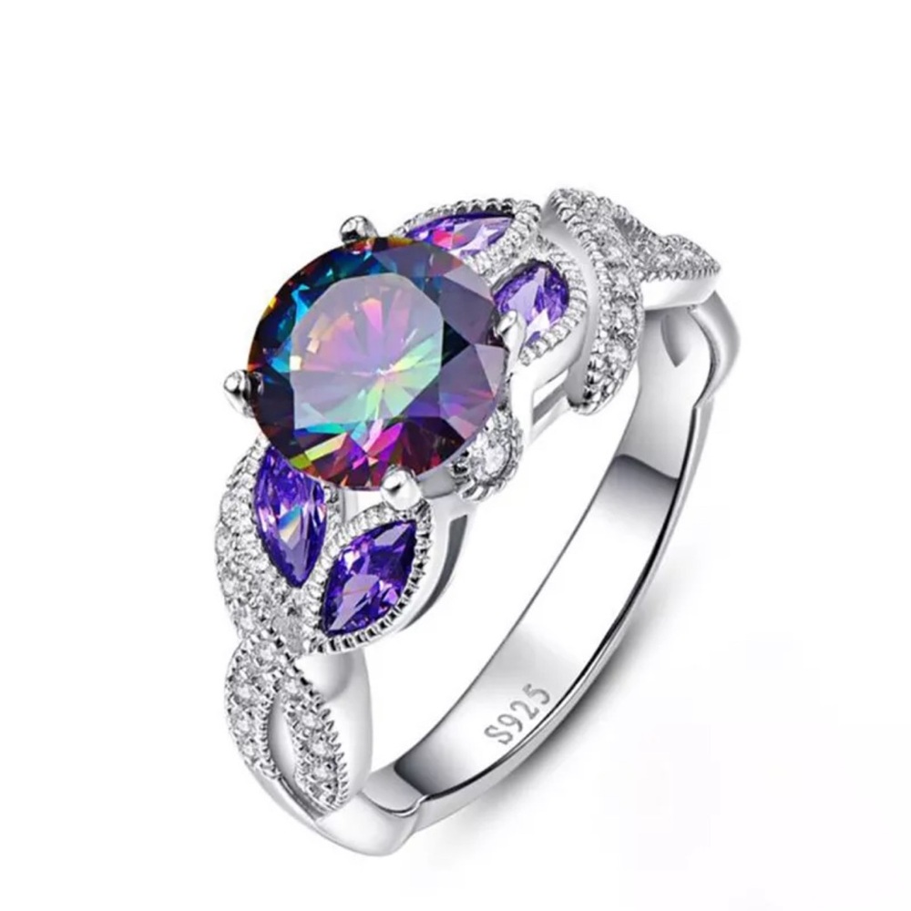 925 BRIDAL ENGAGMENT WEDDING RING​​
